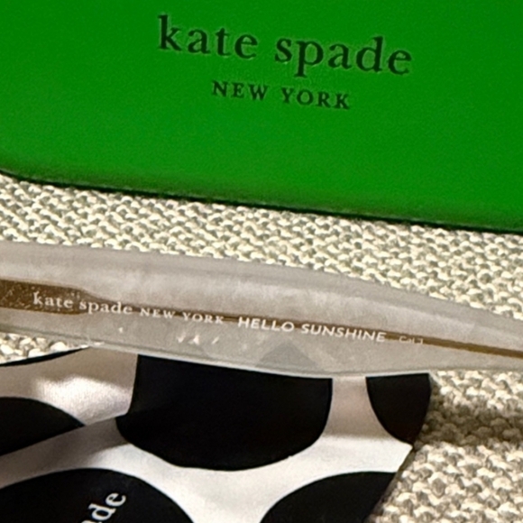 NEW Kate Spade Pearl-Embellished Cat-Eye Sunglasses w/Case - Picture 8 of 11